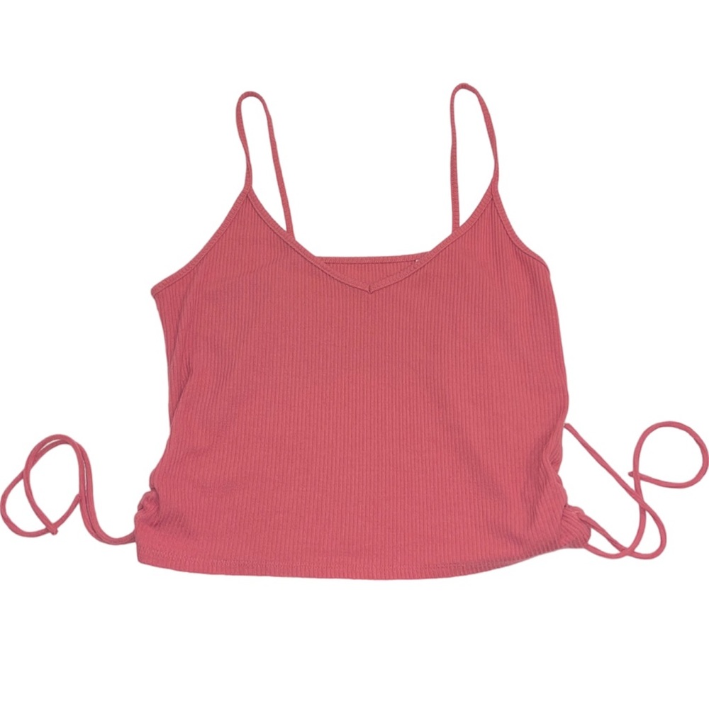 Women’s Me to We Essentials Pink Ribbed Tank Top Large